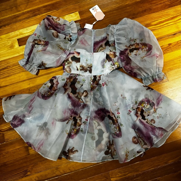 NWT Selkie The Party Dress Cherub Print - Picture 3 of 6